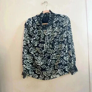 J.crew crinkle chiffon blouse‎ XS
